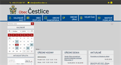 Desktop Screenshot of cestlice-obec.cz