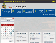 Tablet Screenshot of cestlice-obec.cz